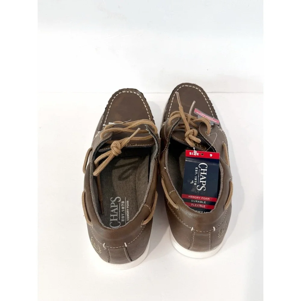 New Chaps Men's Benny Boat Shoes size 9 Casual formal comfort summer everyday